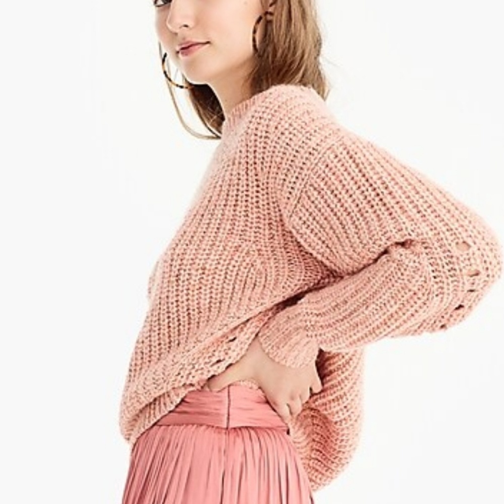 J. Crew Point Sur Chunky Ribbed Crewneck Sweater - Picture 3 of 5